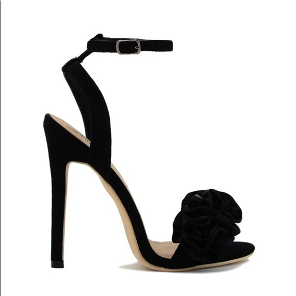 Sexy Black Rose heels - Picture 3 of 5